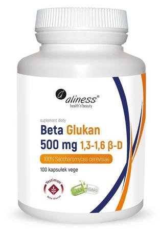 Aliness Beta Glukan 500 mg 100 kapsułek vege
