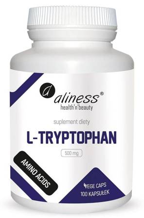 Aliness L-Tryptofan 500 mg 100 kapsułek vege