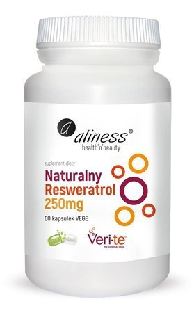 Aliness Resweratrol 250 mg 60 kapsułek vege