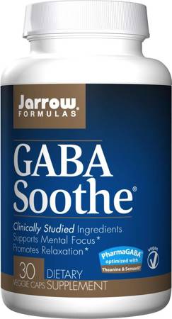 Jarrow Formulas GABA (Kwas Gamma Aminomasłowy) Soothe 30 kapsułek