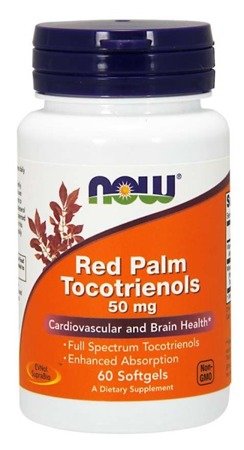 Now Foods Red Palm Tokotrienole 50 mg 60 kapsułek