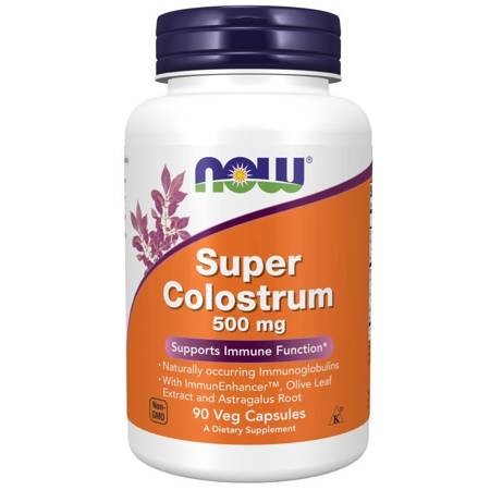Now Foods Super Colostrum 500 mg 90 kapsułek