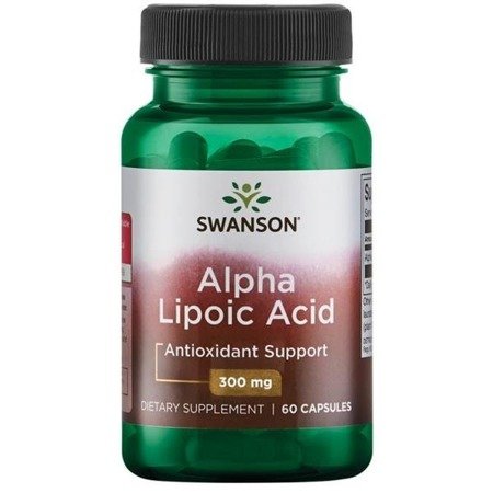 Swanson ALA Kwas Alfa Liponowy 300 mg 60 kapsułek