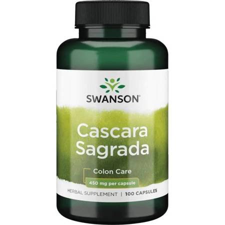 Swanson Cascara Sagrada 450 mg 100 kapsułek