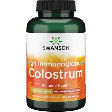 Swanson Colostrum High IG 500 mg 120 kapsułek