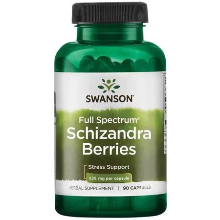 Swanson Cytryniec Chiński (Schizandra Berries) 525 mg 90 kapsułek 