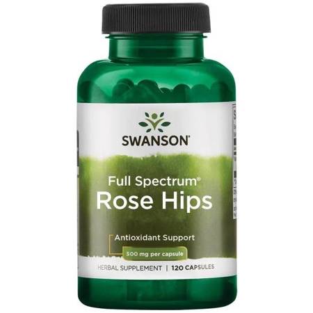 Swanson Dzika Róża 500 mg 120 kapsułek