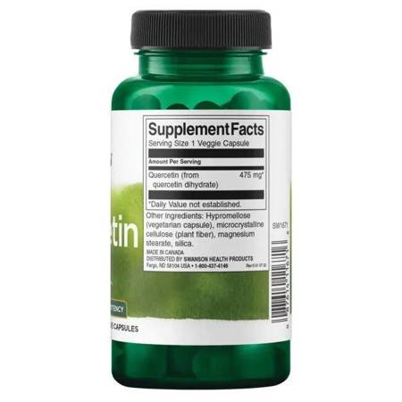 Swanson Kwercetyna (Quercetin) 475 mg 60 kapsułek