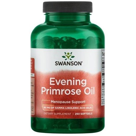 Swanson Olej z Wiesiołka (Evening Primrose Oil) 500 mg 250 kapsułek