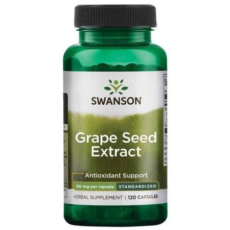 Swanson Pestki Winogron (Grape Seed) Extract 50 mg 120 kapsułek