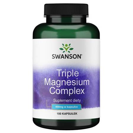 Swanson Triple Magnesium Complex 400 mg 100 kapsułek