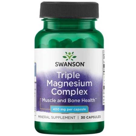 Swanson Triple Magnesium Complex 400 mg 30 kapsułek