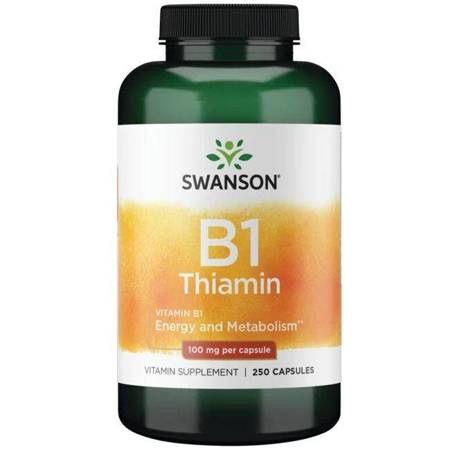 Swanson Witamina B1 (Tiamina) 100 mg 250 kapsułek